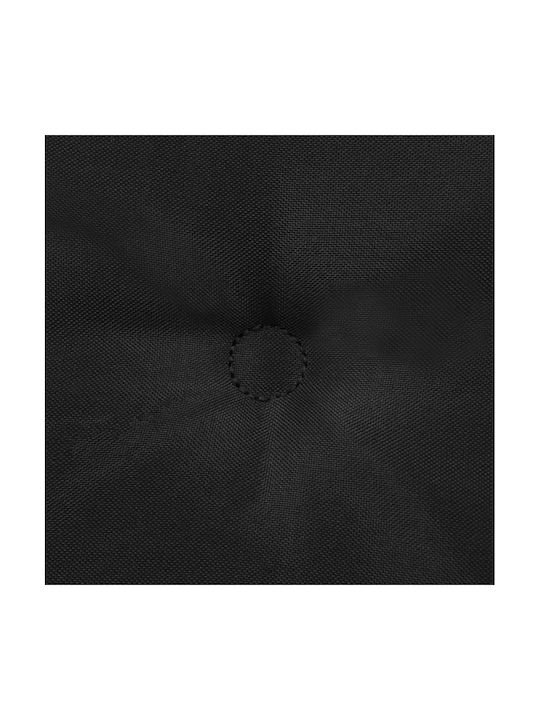 vidaXL Perne Pentru Scaune De Grădină Cu Spătar Negru 4 Buc 50x100 Cm