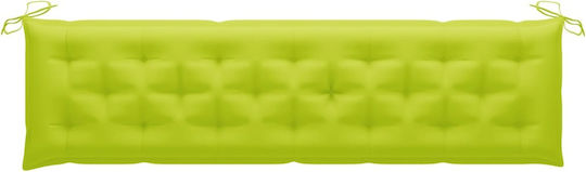 vidaXL Garden Swing Cushion with Backrest Bright Green 200x50cm