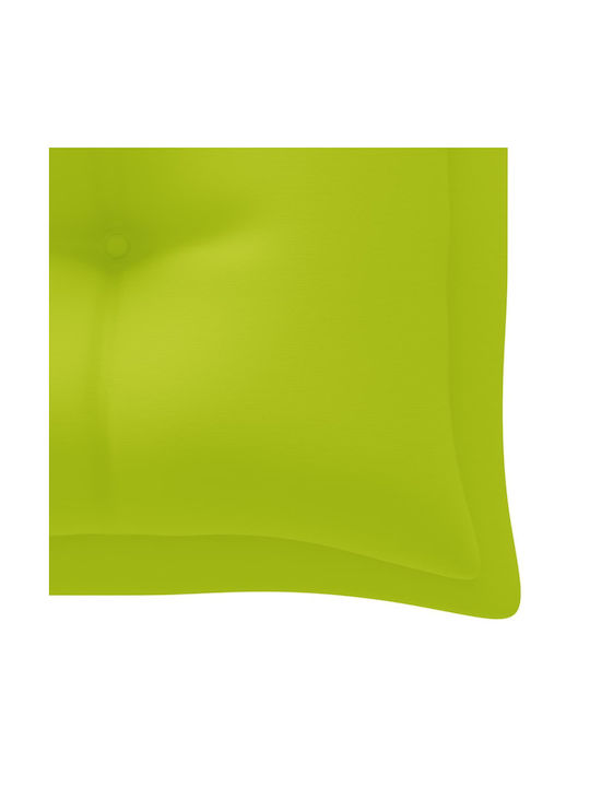 vidaXL Garden Swing Cushion with Backrest Bright Green 200x50cm
