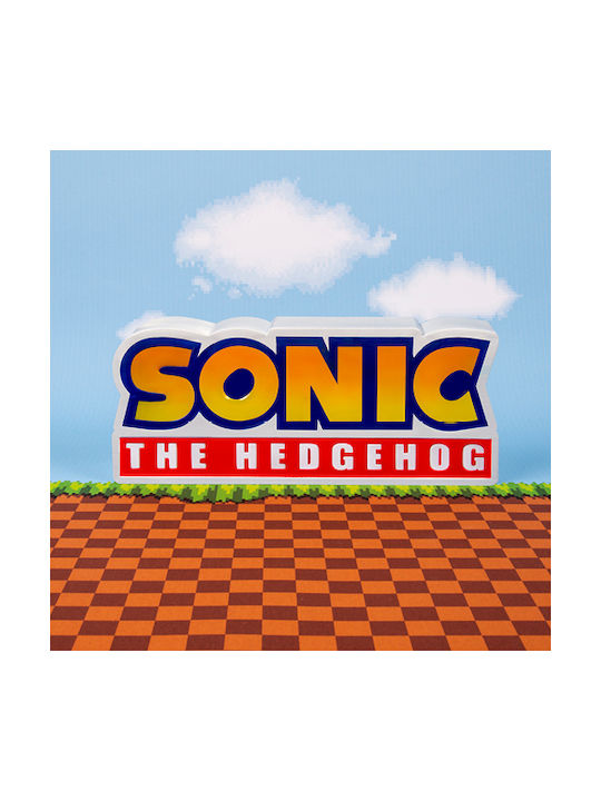 Fizz Creations Παιδικό Διακοσμητικό Φωτιστικό Sonic Hedgehog Logo Κίτρινο 23x6x13εκ.