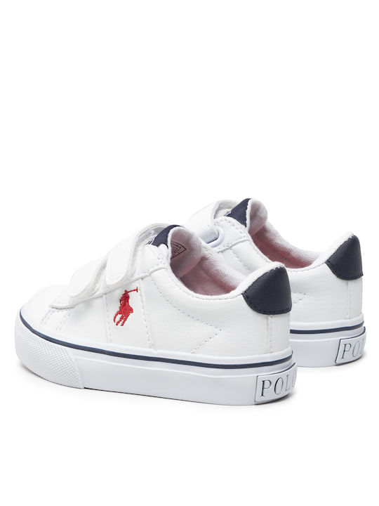 Sneakers pentru copii Sayer Ez cu Velcro Albe