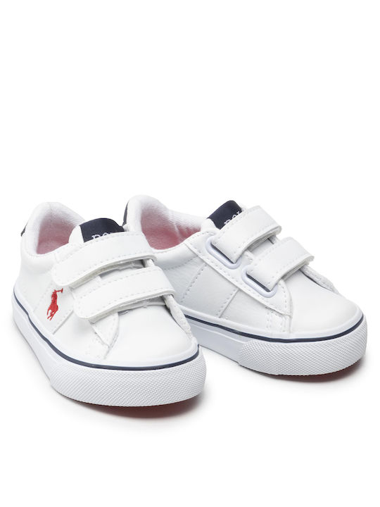 Sneakers pentru copii Sayer Ez cu Velcro Albe