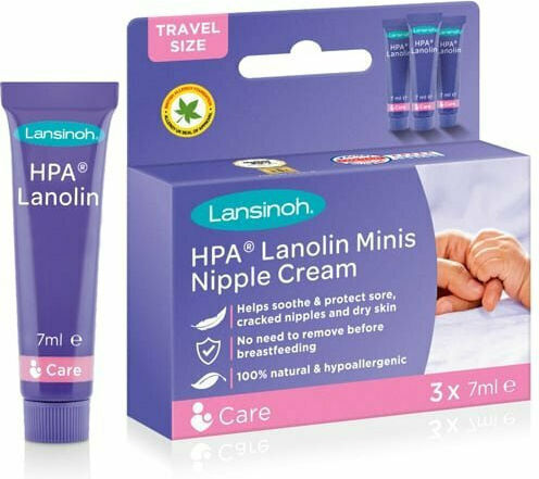 Lansinoh HPA Lanolin Κρέμες Θηλών 7ml 3τμχ