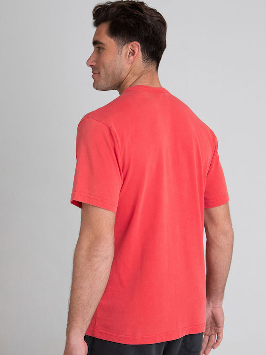 Franklin & Marshall Men's Short Sleeve T-shirt Red