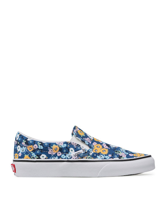 Classic Women's Canvas Slip-Ons Floral True Navy