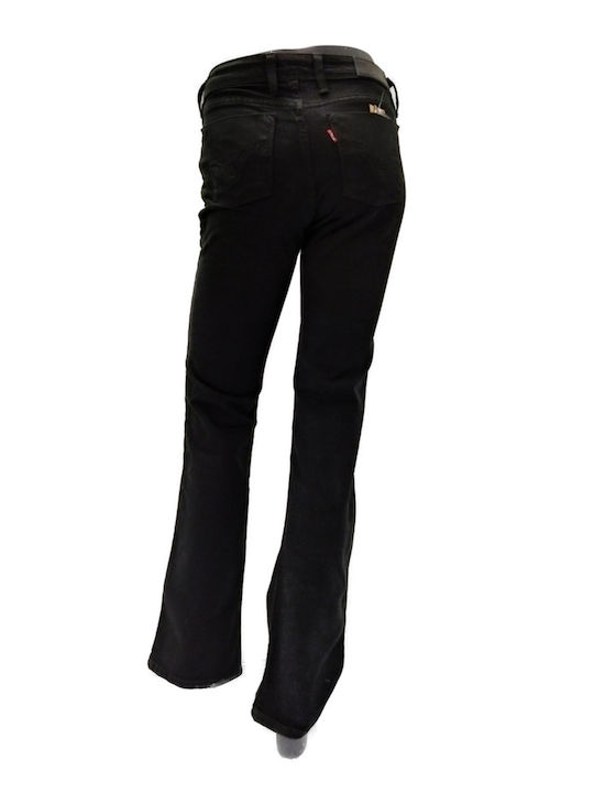 Levi's 627 Vintage High Waist Women's Jean Trousers in Straight Line Black