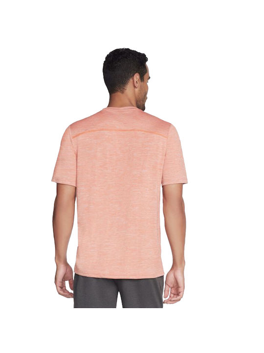 Skechers On the Road Herren T-Shirt Kurzarm Orange