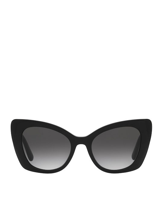 Dolce & Gabbana Дамски Слънчеви Очила с Черна Пластмасова Рамка и Черни Преливащи Стъкла DG4405 501/8G