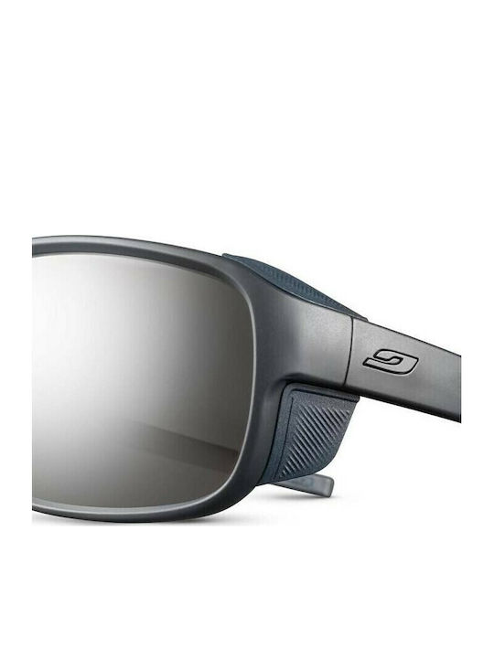 Julbo Montebianco 2 Men's Sunglasses with Navy Blue Plastic Frame and Red Lens J5411112