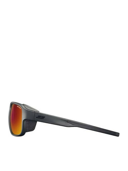 Julbo Montebianco 2 Men's Sunglasses with Navy Blue Plastic Frame and Red Lens J5411112