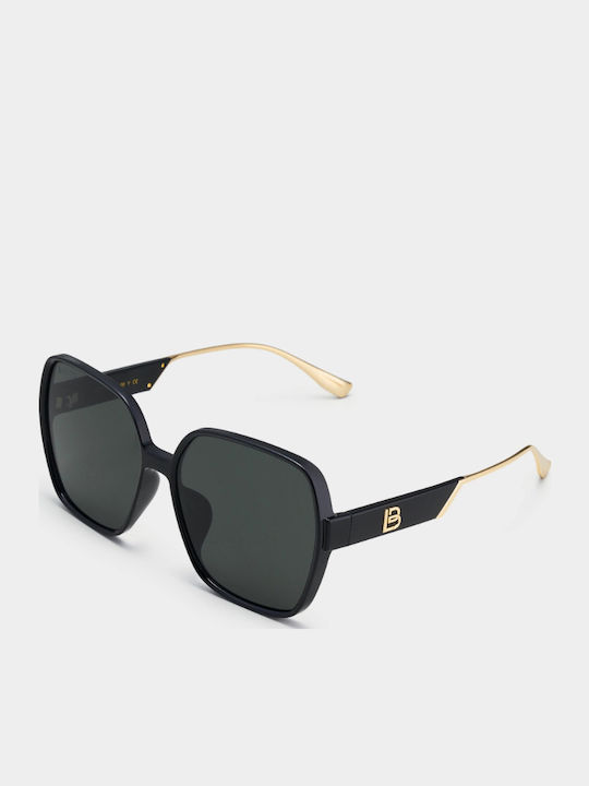 Bolon Damen Sonnenbrille mit Schwarz Kunststoff Gestell und Schwarz Linse BL5059C10