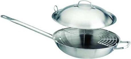 Paderno Wok Inox Series 2500 Diameter Ø32cm