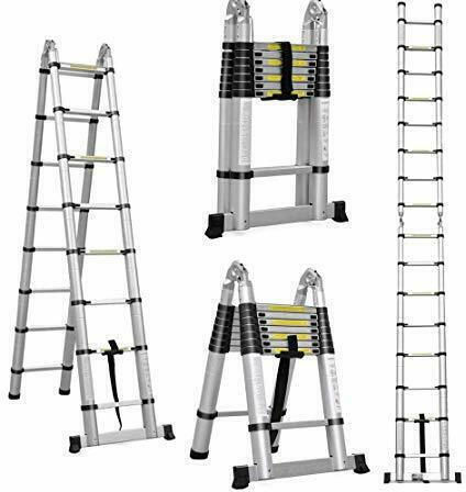 Vesta Telescopic Ladder Aluminum 10 of Steps with Maximum Height 2.9m
