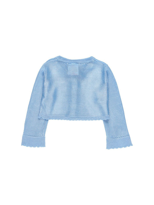 Boboli Girls Bolero Jacket with Buttons Light Blue