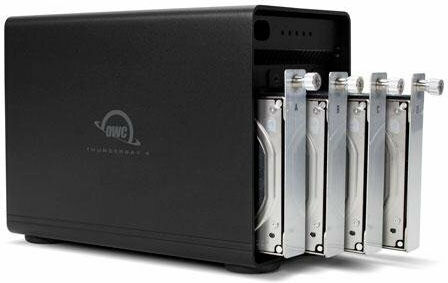 OWC Thunderbay 4 Case for 4 Hard Drives 2.5" / 3.5" SATA III with Connection DisplayPort / Thunderbolt 3