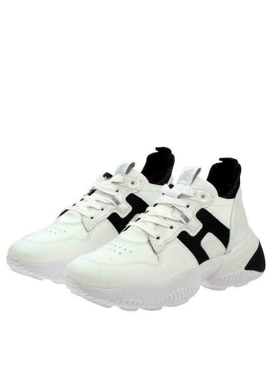 Interactive Femei Chunky Sneakers Albe