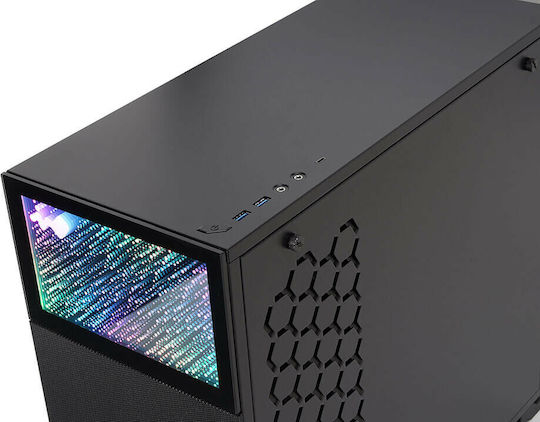 In Win N127 Gaming Middle Tower Carcasă Calculator cu Fereastră Laterală și Iluminare RGB Negru