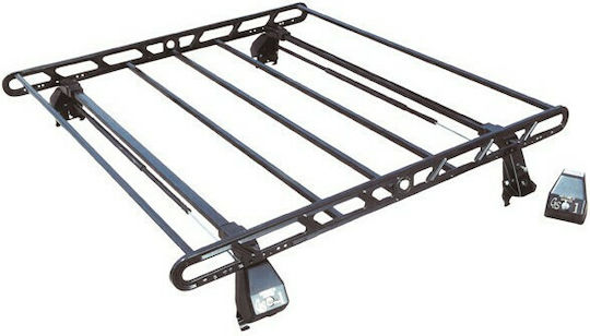 Hermes SGS1 Metallic Car Roof Rack for Renault Laguna II 4D 2001-2007 (Set with Legs and Locks)