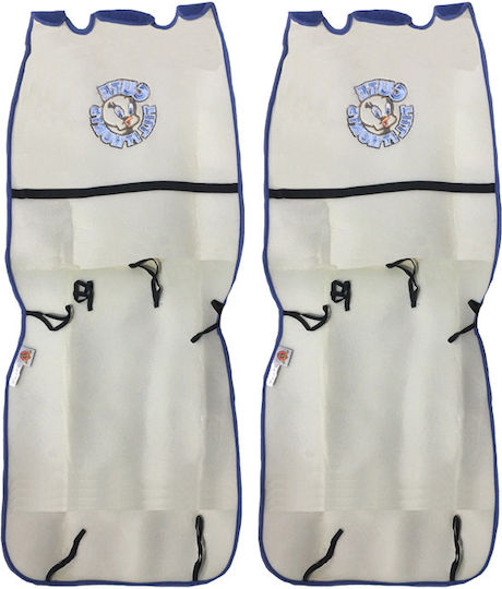 Carner Front Car Covers 2pcs Towel Tweety Blue