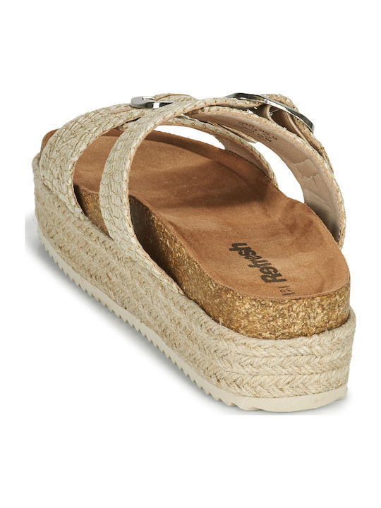 Γυναικεία Σανδάλια Flatforms Μπεζ