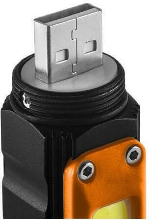 Neo Tools Επαναφορτιζόμενος Φακός LED Διπλής Λειτουργίας με Μέγιστη Φωτεινότητα 300lm