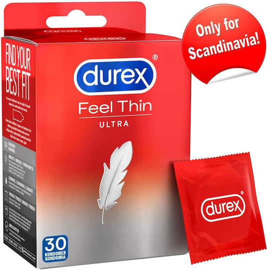 Durex Προφυλακτικά Feel Thin Ultra Thin 30τμχ