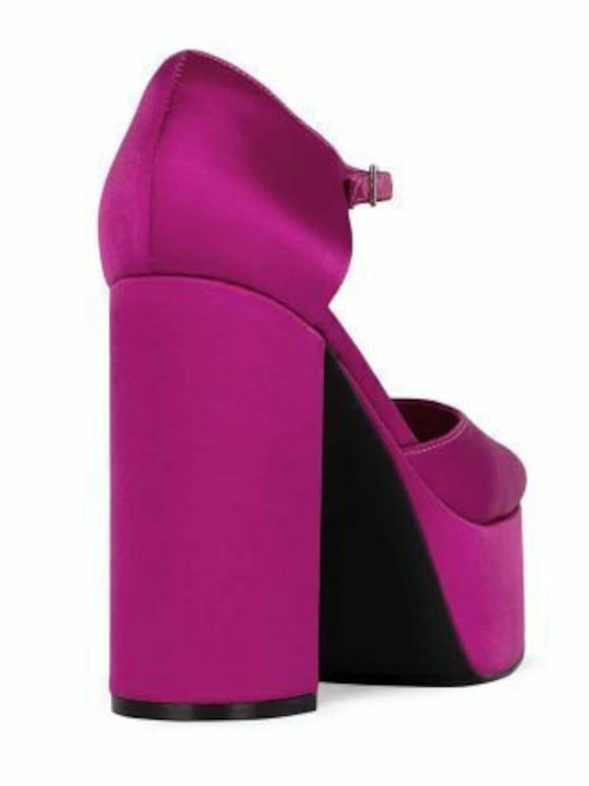 Pink High Heels with Strap Ovr-N-Out