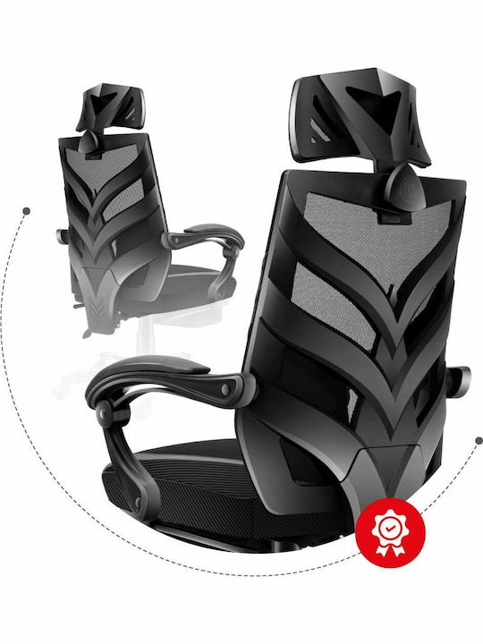 Huzaro Combat 5.0 Artificial Leather Gaming Chair with Footrest Black