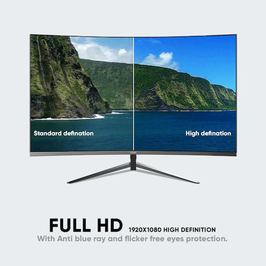 Armaggeddon Pixxel+ Pro PSC24HD AHVA Curved Monitor 23.6" FHD 1920x1080 με Χρόνο Απόκρισης 5ms GTG
