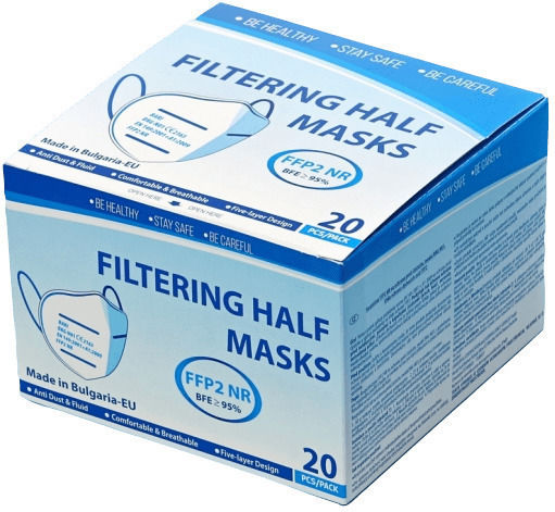 Bari Medical Filtering Half Masks BKG-N01 Mască de protecție FFP2 Gri 20buc