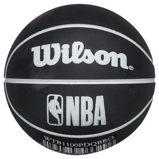 Wilson Dribbler Brooklyn Nets Παιδική Μπάλα Μπάσκετ Μαύρη