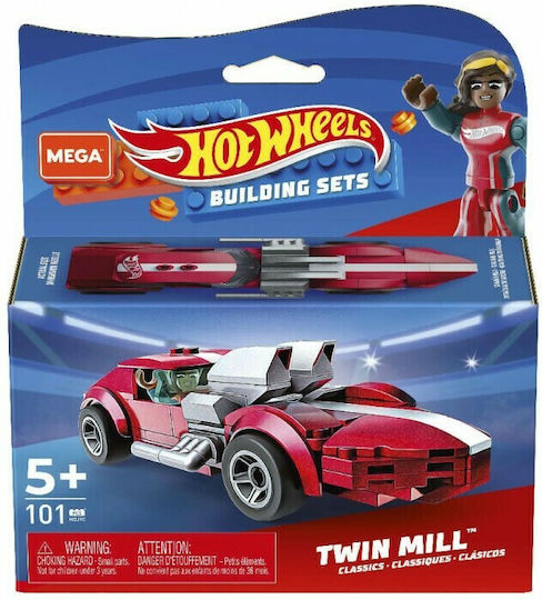Mega Bloks Τουβλάκια Hot Wheels για 5+ Ετών 106τμχ (Διάφορα Σχέδια) 1τμχ
