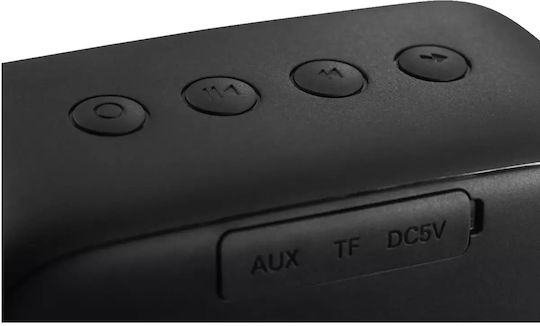 IMG Stageline Enano1 Αδιάβροχο Ηχείο Bluetooth 5W με Ραδιόφωνο και Διάρκεια Μπαταρίας έως 6 ώρες Μαύρο
