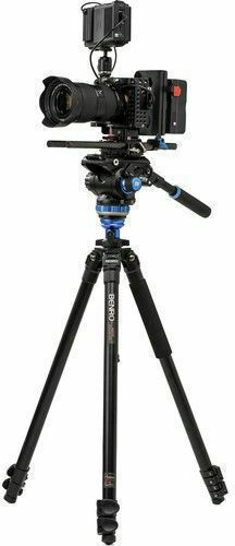 Benro Video Tripod A2573F with S6Pro Fluid Video Head Made of Aluminum and Load Capacity 6kg up to 178.5cm