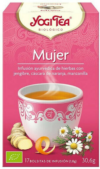 Yogi Tea Women's Tea Μείγμα Βοτάνων Βιολογικό Προϊόν 17 Φακελάκια 30.6gr