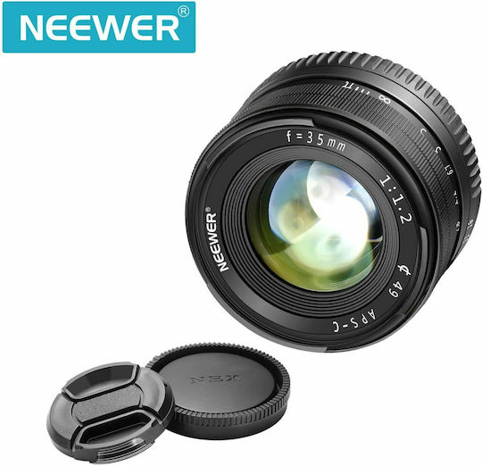 Neewer Crop Φωτογραφικός Φακός 35mm F1.2 Wide Angle για Sony E Mount Μαύρος