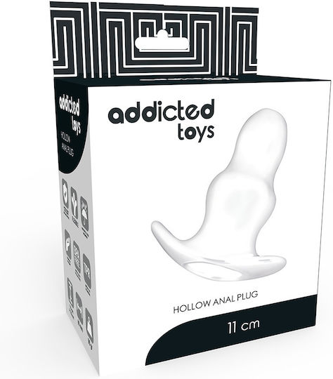 Addicted Toys Hollow Πρωκτική Σφήνα Διάφανη 9.5cm