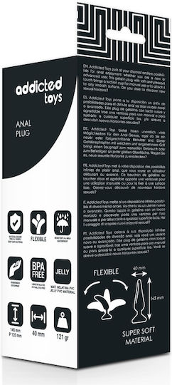 Addicted Toys Anal Plug Black 14.5cm