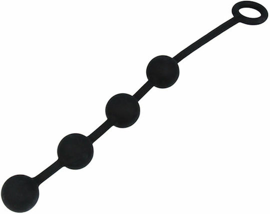 Nexus Excite Medium Silicone Anal Beads Anal Perlen Mittel Schwarz 11cm