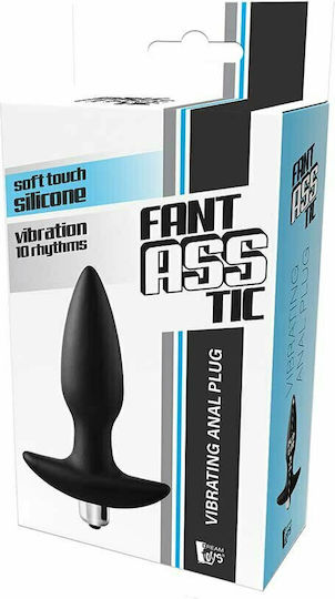 Dream Toys Fantasstic Anal Plug with Vibration Black 17.5cm