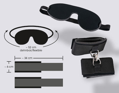 You2Toys Bad Kitty Wristcuffs/Eyemask BDSM Комплект в Черно Цвят 05212800000