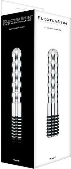 Electrastim Wave Electro Dildo για Ηλεκτροδιέγερση σε Ασημί Χρώμα