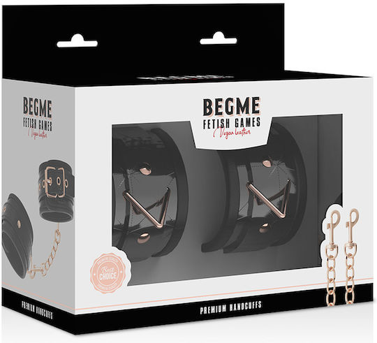 Dream Love BegMe Black Edition Vegan Ankle Cuffs Χειροπέδες σε Μαύρο Χρώμα