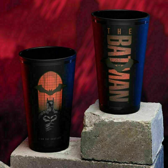 Paladone Batman Glass Water made of Glass in Black Color 415ml