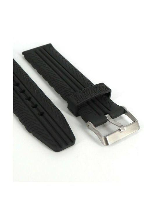 Tzevelion Rubber Strap Black 20mm