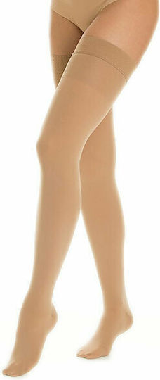 Relaxsan Medicale Classic Socks Thigh High Graduated Compression with Silicone 15-21 mmHg Beige