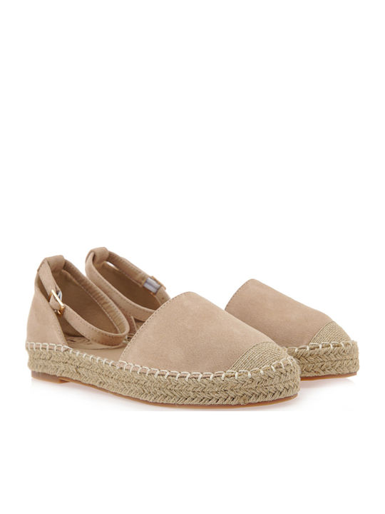 Women's Suede Espadrilles Apricot