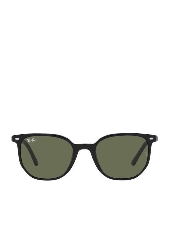 Ray Ban Elliot Unisex Ochelari de soare cu Negru Cadru și Verde Lentilă