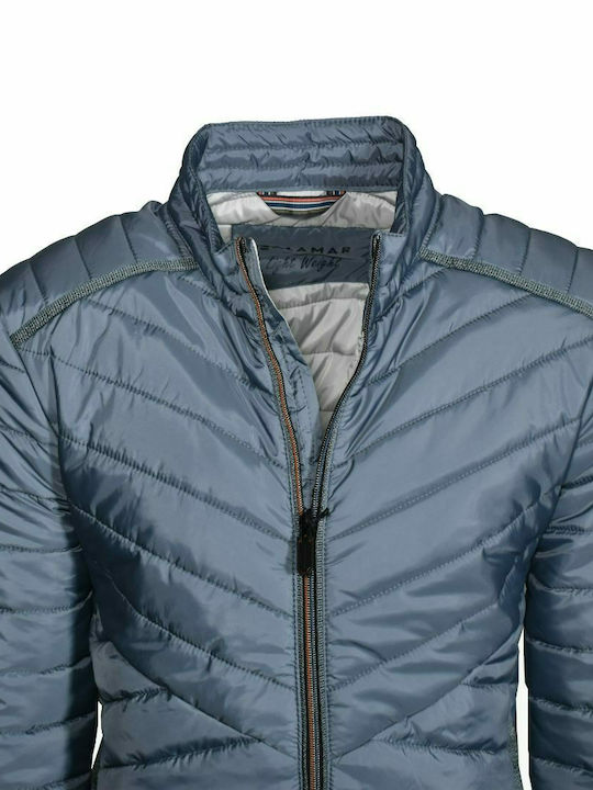 Leichte, gesteppte hellblaue Herrenjacke Calamar CL 130010-1Y05-40