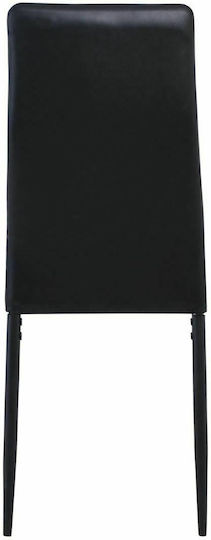 Jetta Stühle Speisesaal Black 6Stück 40x50x95cm